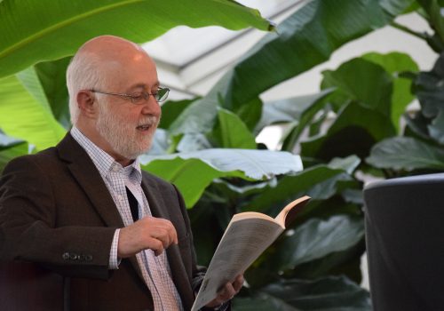 Rick Chess giving a reading